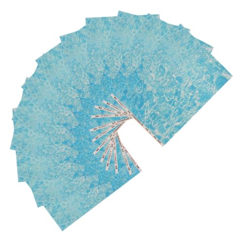 HORIALENCE 12 Stück Wellenaufkleber Ozeantextur Scrapbook Papier Scrapbooking Papierblock Wasserhintergrund Wassermuster Scrapbooking Papier Klassenzimmer Aufkleber von HORIALENCE