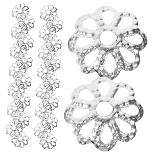 HORIALENCE 1200 Stück DIY Blumenförmige Perlenkappen Metall Perlen Endkappen für Armbänder Ohrringe und Geeignet für Schmuckdesign und Basteln Silber HORIALENCE 1200 Stück DIY Blumenförmige Perlenkappen Metall Perlen Endkappen für Armbänder Ohrringe und Geeignet für Schmuckdesign und Basteln Silber von HORIALENCE