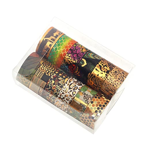 HORIALENCE 12Rollen Washi Tape mit Tiermuster DIY Dekoratives Klebeband für Scrapbooking Geschenkverpackung und Bastelprojekte Leicht Abreißbar von HORIALENCE