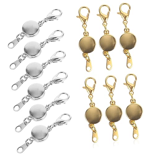 HORIALENCE 12Stücke Magnetische Schmuckverschlüsse für Halsketten Armbänder und Fußkettchen zur Reparatur und Schmuckherstellung mit Elegantem Design von HORIALENCE
