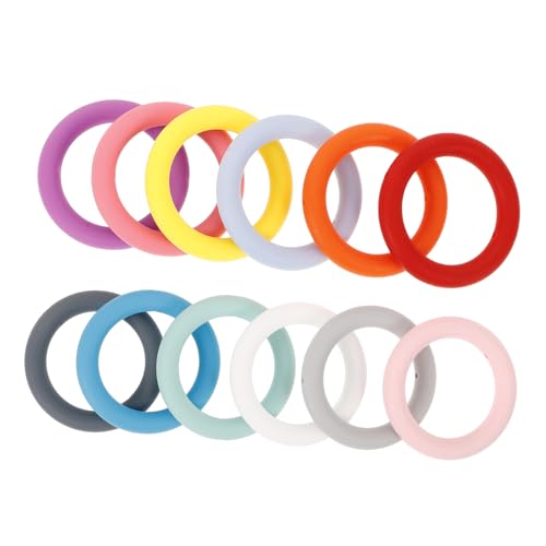 HORIALENCE 12Stücke Silikon O Ringe Flexible Schlüsselanhänger Ringe Langlebige Silikon Kreis Perlen für DIY Projekte und Dekorationen für Schlüssel Taschen und Heimwerkerbedarf HORIALENCE 12Stücke Silikon O Ringe Flexible Schlüsselanhänger Ringe Langlebige Silikon Kreis Perlen für DIY Projekte und Dekorationen für Schlüssel Taschen und Heimwerkerbedarf von HORIALENCE