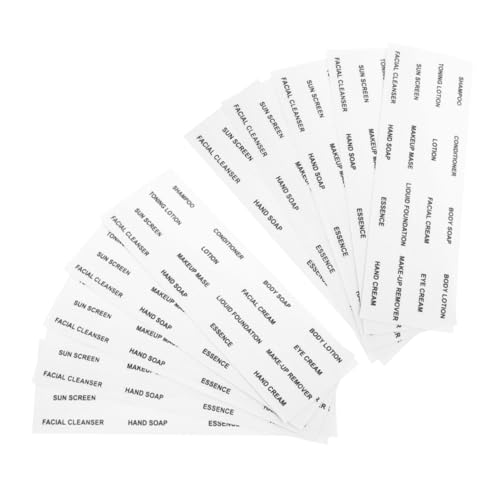 HORIALENCE 15 Blatt Kosmetische Flaschenetikett Name Etiketten Gläser Toilettenartikel Behälter Shampoo-reiseetikett Shampoo-aufkleber Aufkleber Für Shampooflaschen Pvc Selbstklebend Schwarz HORIALENCE 15 Blatt Kosmetische Flaschenetikett Name Etiketten Gläser Toilettenartikel Behälter Shampoo-reiseetikett Shampoo-aufkleber Aufkleber Für Shampooflaschen Pvc Selbstklebend Schwarz von HORIALENCE