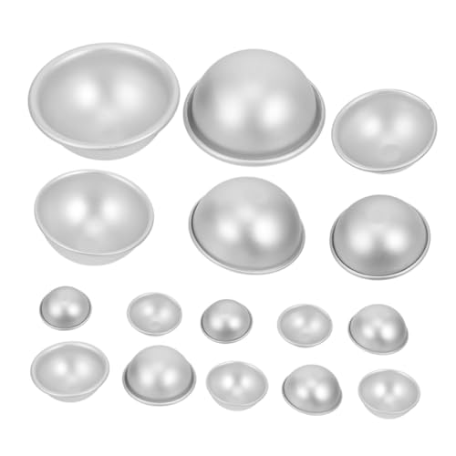 HORIALENCE 16 Stück Teiliges Aluminium Badekugelform Praktische Kugelform Backform für Badebomben Seifen und DIY Badezusätze Langlebiges Metall Vielseitig für Heim und Profi Anwendung HORIALENCE 16 Stück Teiliges Aluminium Badekugelform Praktische Kugelform Backform für Badebomben Seifen und DIY Badezusätze Langlebiges Metall Vielseitig für Heim und Profi Anwendung von HORIALENCE