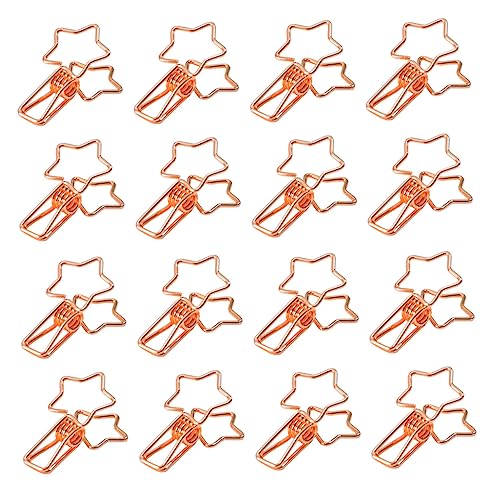 HORIALENCE 16 Stück Teiliges Metall Binderclips Vielseitige Büroklammern für Dokumente Fotos und Notizen für Schule und Büro Eleganter Roségold HORIALENCE 16 Stück Teiliges Metall Binderclips Vielseitige Büroklammern für Dokumente Fotos und Notizen für Schule und Büro Eleganter Roségold von HORIALENCE