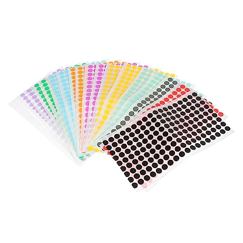HORIALENCE 18 Blatt Runde Selbstklebende Markierungspunkte Bunte Dot Sticker für Kreative DIY Projekte Büroorganisation und Haushaltsanwendungen Leicht Ablösbar und Praktisch Zufällige Farbe HORIALENCE 18 Blatt Runde Selbstklebende Markierungspunkte Bunte Dot Sticker für Kreative DIY Projekte Büroorganisation und Haushaltsanwendungen Leicht Ablösbar und Praktisch Zufällige Farbe von HORIALENCE
