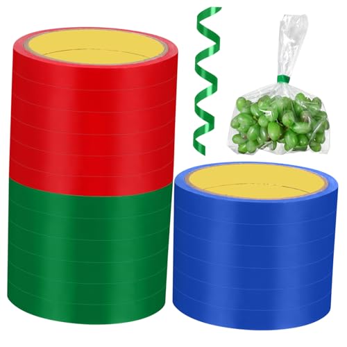 HORIALENCE 18Stücke Premium Dichtungsbänder Farben Klebeband für Beutelverschluss für Supermarktverpackungen und Etikettierung Stark und Vielseitig Einsetzbar von HORIALENCE