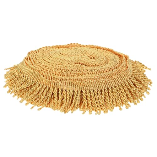 HORIALENCE 1Roll Stoffverzierung für Diy Dekoration Geeignet für Vorhänge Sofas und Kleidung Lange Geflochtene Quastenborte von HORIALENCE