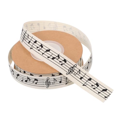 HORIALENCE 1Rolle Baumwollgeschenkband mit Musikcharakter Lange für Blumenverpackungen Bastelprojekte und Geschenkverpackungen Vielseitig Einsetzbar Langlebig und Zuschneidbar HORIALENCE 1Rolle Baumwollgeschenkband mit Musikcharakter Lange für Blumenverpackungen Bastelprojekte und Geschenkverpackungen Vielseitig Einsetzbar Langlebig und Zuschneidbar von HORIALENCE