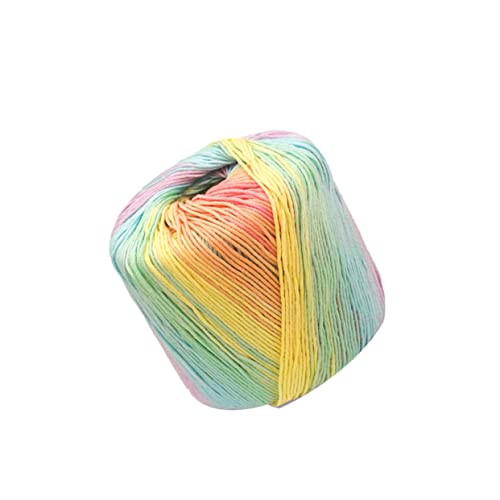 HORIALENCE 1Rolle Farbverlauf Baumwollgarn Pastell für DIY Häkelprojekte Weiches Handstrickgarn für Pullover Mützen Schals und Decken für Kreative HORIALENCE 1Rolle Farbverlauf Baumwollgarn Pastell für DIY Häkelprojekte Weiches Handstrickgarn für Pullover Mützen Schals und Decken für Kreative von HORIALENCE