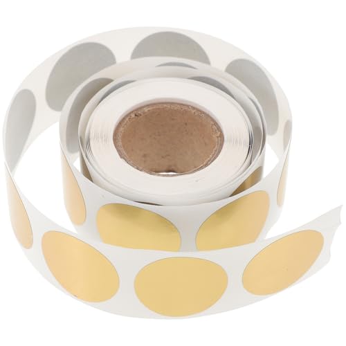 HORIALENCE 1Rolle Runde DIY Kratzer Aufkleber Selbstklebende Goldene Etiketten für Partys mit Rubbelkarten für Hochzeit Geburtstag und HORIALENCE 1Rolle Runde DIY Kratzer Aufkleber Selbstklebende Goldene Etiketten für Partys mit Rubbelkarten für Hochzeit Geburtstag und von HORIALENCE