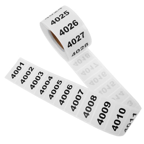 HORIALENCE 1Rolle Selbstklebende Nummernaufkleber Roll für Effiziente Lagerverwaltung und Artikelklassifizierung Vielseitig Einsetzbar für Büro HORIALENCE 1Rolle Selbstklebende Nummernaufkleber Roll für Effiziente Lagerverwaltung und Artikelklassifizierung Vielseitig Einsetzbar für Büro von HORIALENCE
