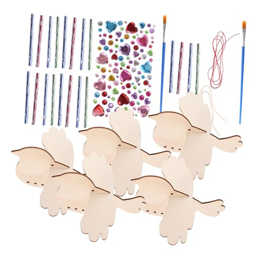 HORIALENCE 1Satz DIY Holzvögel Windspiel Teiliges Bastelset für Windglocken Pinsel und Strasssteinen Bildungsspielzeug Hand Auge Koordination HORIALENCE 1Satz DIY Holzvögel Windspiel Teiliges Bastelset für Windglocken Pinsel und Strasssteinen Bildungsspielzeug Hand Auge Koordination von HORIALENCE