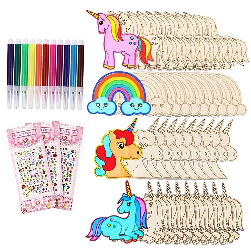 HORIALENCE 1Satz Holzausschnitte für DIY Bastelprojekte Einhorn und Holzscheiben zum Selbermachen Dekoration für Kindergeburtstage Handgefertigte HORIALENCE 1Satz Holzausschnitte für DIY Bastelprojekte Einhorn und Holzscheiben zum Selbermachen Dekoration für Kindergeburtstage Handgefertigte von HORIALENCE