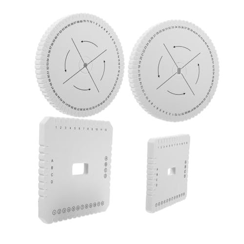 HORIALENCE 1Satz Kumihimo Flechtscheiben Teiliges DIY Craft Tool Kit mit Quadratischen und Runden Schaumstoffplatten für Handgefertigte Armbänder und Dekorationen von HORIALENCE