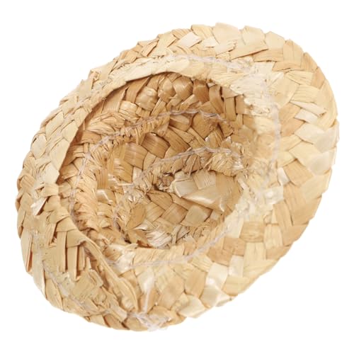 HORIALENCE 1Stück DIY Malen Strohhut für Junge Mädchen Mini Dekorationshüte Kreative Bastelutensilien für Kindergarten und Partys für DIY Projekte und Geschenke an Junge Mädchen von HORIALENCE