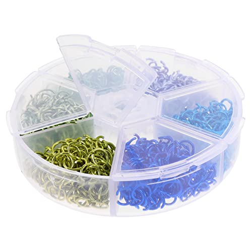 HORIALENCE 2 Karton Boxen mit Offenen Sprungringen Flexiblen Verbindungselementen für Armbänder und Schlüsselanhänger für Handwerksprojekte und Designs von HORIALENCE