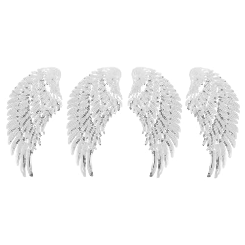 HORIALENCE 2 Paare Pailletten Flügel Applikation Aufbügler DIY Kleidung Deko für Jacken Kleider Hochwertige Stoffaufnäher mit Lebendigem Design für Personalisierte Mode und Kreative HORIALENCE 2 Paare Pailletten Flügel Applikation Aufbügler DIY Kleidung Deko für Jacken Kleider Hochwertige Stoffaufnäher mit Lebendigem Design für Personalisierte Mode und Kreative von HORIALENCE