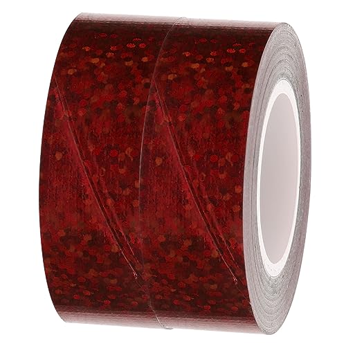HORIALENCE 2 Rollen Holographisches Klebeband Selbstklebend Dekorativ und Vielseitig Einsetzbar für DIY Bastelprojekte und Geschenkverpackungen Rot Leicht Abreißbar und Stark Haftend HORIALENCE 2 Rollen Holographisches Klebeband Selbstklebend Dekorativ und Vielseitig Einsetzbar für DIY Bastelprojekte und Geschenkverpackungen Rot Leicht Abreißbar und Stark Haftend von HORIALENCE
