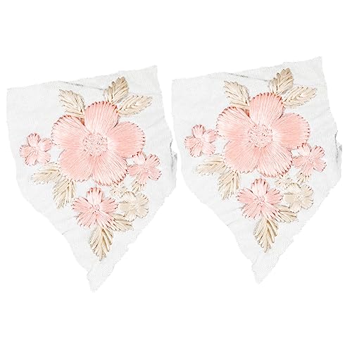 HORIALENCE 2 Stück Blumen Aufnäher Spitzenstoff Gestickte Blumenapplikationen für DIY Hochzeitskleider und Kleidung Romantische Dekoration für HORIALENCE 2 Stück Blumen Aufnäher Spitzenstoff Gestickte Blumenapplikationen für DIY Hochzeitskleider und Kleidung Romantische Dekoration für von HORIALENCE