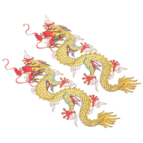 HORIALENCE 2 Stück Dragon Design Aufnäher für Kleidung Dekorative Patches für Hüte und Jacken Vielseitige Stickerei Patches für Diy Projekte Kleine Gelbe Designs HORIALENCE 2 Stück Dragon Design Aufnäher für Kleidung Dekorative Patches für Hüte und Jacken Vielseitige Stickerei Patches für Diy Projekte Kleine Gelbe Designs von HORIALENCE