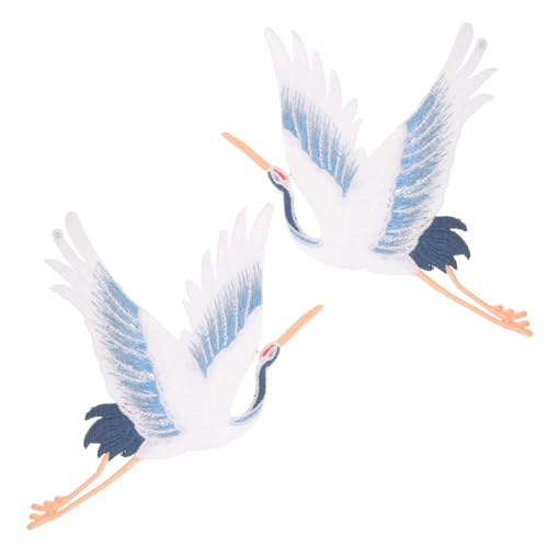 HORIALENCE 2 Stück Kran Patch Dekorative Stickerei Patches für Kleidung Taschen und Accessoires DIY Applikation für Jeans Jacken und Handarbeiten HORIALENCE 2 Stück Kran Patch Dekorative Stickerei Patches für Kleidung Taschen und Accessoires DIY Applikation für Jeans Jacken und Handarbeiten von HORIALENCE