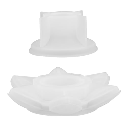 HORIALENCE 2 Stück Silikonformen für Kerzenständer Diy Desktop Dekoration Kreative Gießform für Epoxidharz für Handwerksprojekte und Gestaltung von HORIALENCE