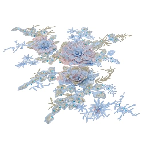HORIALENCE 2 Stück Teiliges Blumen Stickerei Spitze Applikationen mit Perlen und Strass Bestickte Spitzen Patches zum Aufnähen Farbenfrohe DIY Stoffflicken für Kleidung und Brautkleider HORIALENCE 2 Stück Teiliges Blumen Stickerei Spitze Applikationen mit Perlen und Strass Bestickte Spitzen Patches zum Aufnähen Farbenfrohe DIY Stoffflicken für Kleidung und Brautkleider von HORIALENCE