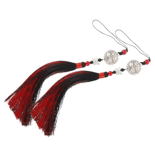 HORIALENCE 2 Stück Teiliges Retro Chinesisches Gürtel Tassel Anhänger Handgefertigter Antiker Stil Klassische Glockenverzierung Leichte und Langlebige Quasten für Traditionelle Kostüme von HORIALENCE