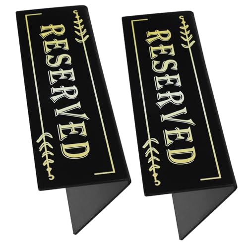HORIALENCE 2 Stück Tischreservierungsschild aus Acryl Elegante Platzkarten für Hochzeiten Restaurants und Veranstaltungen Langlebig Sitzplatzverwaltung von HORIALENCE