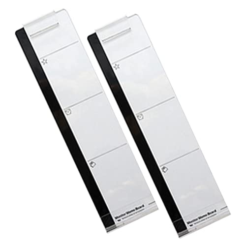 HORIALENCE 2 Stück Transparentes Monitor Memo Board Praktische Nachrichtentafel für Computerbildschirme Haftnotizen und Erinnerungen für Ordentliches Büro Setup von HORIALENCE