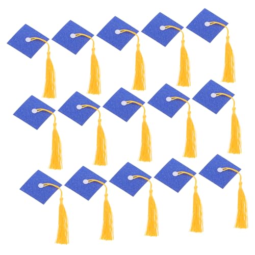 HORIALENCE 20 Satz Doktorhutkuchendekoration Abschlusskappe Schokoladenschmuckstücke Cupcake -Topper für den Abschluss Cupcake-Topper mit Abschlusskappe Graduate Cap Topper Polyester Blau HORIALENCE 20 Satz Doktorhutkuchendekoration Abschlusskappe Schokoladenschmuckstücke Cupcake -Topper für den Abschluss Cupcake-Topper mit Abschlusskappe Graduate Cap Topper Polyester Blau von HORIALENCE