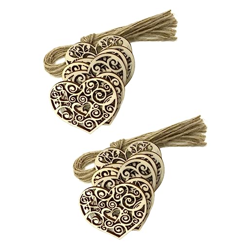 HORIALENCE 20 Stück Anhänger DIY Hängende Dekoration für Hochzeiten Partys und Bastelprojekte mit Hanfseil pro Packung HORIALENCE 20 Stück Anhänger DIY Hängende Dekoration für Hochzeiten Partys und Bastelprojekte mit Hanfseil pro Packung von HORIALENCE