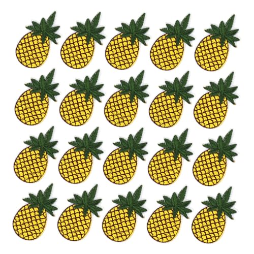 HORIALENCE 20 Stück Diy Ananas Stickerei Aufnäher zum Aufbügeln Einfache Anwendung für Kleidung Taschen Hüte Schuhe und Jacken Kreative Diy Dekoration HORIALENCE 20 Stück Diy Ananas Stickerei Aufnäher zum Aufbügeln Einfache Anwendung für Kleidung Taschen Hüte Schuhe und Jacken Kreative Diy Dekoration von HORIALENCE
