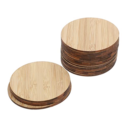 HORIALENCE 20 Stück Teiliges Runde DIY Malstücke Naturholz Unbemalt für Bastelprojekte Sichere und Gesunde Materialien für Geschenkanhänger und Dekorationen von HORIALENCE