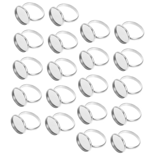 HORIALENCE 20 Stück Teiliges Verstellbares Ringbasis Edelstahl Langlebige Schmuckring trays Stabile Ringhalterungen für DIY fingerringe Innenmaß für Individuelle Ringgestaltung HORIALENCE 20 Stück Teiliges Verstellbares Ringbasis Edelstahl Langlebige Schmuckring trays Stabile Ringhalterungen für DIY fingerringe Innenmaß für Individuelle Ringgestaltung von HORIALENCE