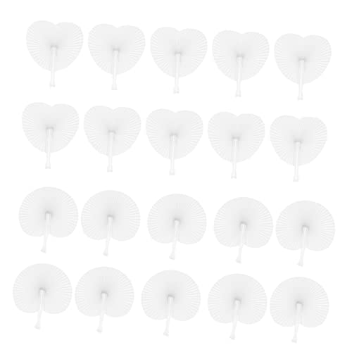 HORIALENCE 20 Stück Weiße Klappfächer aus Papier Runde und Herzform Faltbare Handfächer für Hochzeiten und Partys Diy Dekoration Hochzeit für Gäste HORIALENCE 20 Stück Weiße Klappfächer aus Papier Runde und Herzform Faltbare Handfächer für Hochzeiten und Partys Diy Dekoration Hochzeit für Gäste von HORIALENCE