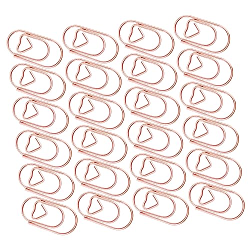 HORIALENCE 200 Stück Herzförmige Büroklammern Roségold aus Metall Kreative Clips für Büro Schule und Zuhause zur Organisation von Dokumenten und Notizen HORIALENCE 200 Stück Herzförmige Büroklammern Roségold aus Metall Kreative Clips für Büro Schule und Zuhause zur Organisation von Dokumenten und Notizen von HORIALENCE