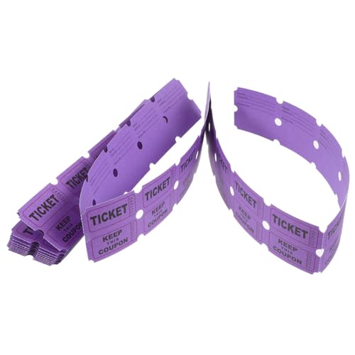 HORIALENCE 200 Stück Los Eintrittskarten für Veranstaltungen Tickets in großen Mengen Eintrittskarten für den Unterricht Partykarten Event -Tickets Papier Violett HORIALENCE 200 Stück Los Eintrittskarten für Veranstaltungen Tickets in großen Mengen Eintrittskarten für den Unterricht Partykarten Event -Tickets Papier Violett von HORIALENCE