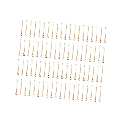 HORIALENCE 200 Stück Ohrring Verbindungsstäbe Gold Eardrop Schmuck Zubehör für Damen DIY Handmade Jewelry Parts Glatte Oberfläche Hautfreundlich für Ohrring Selber Machen und Perlen Basteln von HORIALENCE