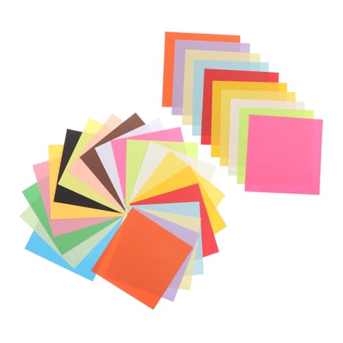 HORIALENCE 200 Stück Origami-papier, Doppelseitig: 14,8 Cm Im, 20 Farben, Bastel-faltpapier Für Origami-kraniche Und Bastelprojekte von HORIALENCE