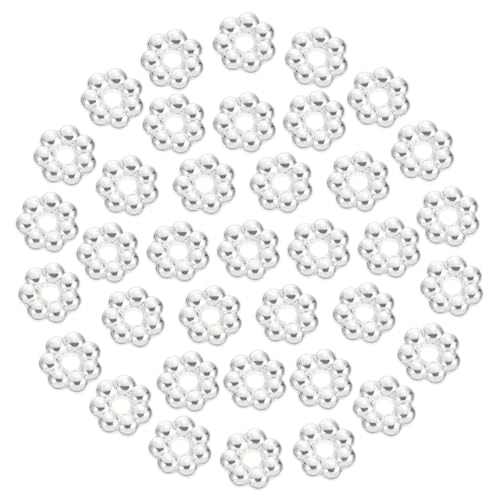 HORIALENCE 2000 Stück Blütenförmige Kunststoffperlen Abs Plastik Schmuckperlen Für DIY Schmuckherstellung Kreative Blumenform Perlen Zum Auffädeln Für Armbänder Halsketten Bastelprojekte von HORIALENCE