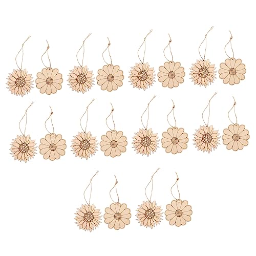HORIALENCE 20Stücke DIY Holzblumen Chips Unfertige Holzscheiben für Bastelprojekte Sonnenblume Design für Malerei Holzhandwerk und Dekorationen HORIALENCE 20Stücke DIY Holzblumen Chips Unfertige Holzscheiben für Bastelprojekte Sonnenblume Design für Malerei Holzhandwerk und Dekorationen von HORIALENCE