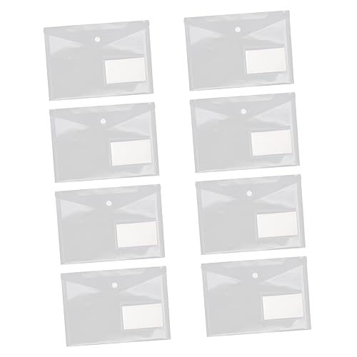 HORIALENCE 20Stücke Dokumentenorganisator Transparent mit Druckknopf und Visitenkartenschlitz Leichtes Material für Büro Schule und Zuhause für Rechnungen Quittungen und von HORIALENCE