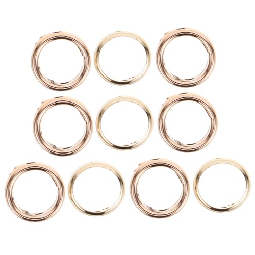 HORIALENCE 20Stücke Runder Perlenrahmen mit DIY Metallperlenrahmen für Schmuckherstellung für Armbänder und Projekte Fördert die Kreativität und Vielseitige von HORIALENCE