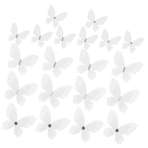 HORIALENCE 20Stücke Schmetterlinge Applikationen mit Perlen Doppellagige Spitze für DIY Kleidung Taschen und Kunsthandwerk zur Dekoration von Hochzeitskleidern und Accessoires HORIALENCE 20Stücke Schmetterlinge Applikationen mit Perlen Doppellagige Spitze für DIY Kleidung Taschen und Kunsthandwerk zur Dekoration von Hochzeitskleidern und Accessoires von HORIALENCE