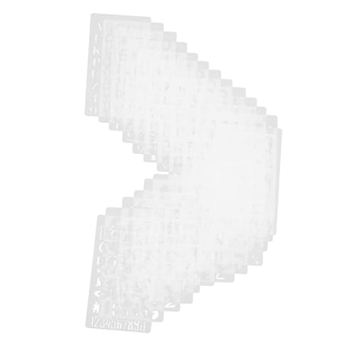 HORIALENCE 24 Stück Teiliges Schablonenset Durchbrochenem Alphabet und Zahlen Wiederverwendbare Malvorlagen für Tagebuch Notizbuch und Scrapbooking für Kreative DIY Projekte Weiß HORIALENCE 24 Stück Teiliges Schablonenset Durchbrochenem Alphabet und Zahlen Wiederverwendbare Malvorlagen für Tagebuch Notizbuch und Scrapbooking für Kreative DIY Projekte Weiß von HORIALENCE