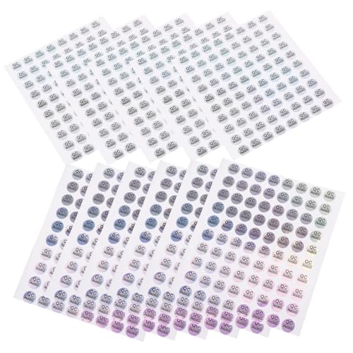 HORIALENCE 2400 Stück Qc Passed Aufkleber Runde Selbstklebende Etiketten für Qualitätskontrolle Lager DIY Anwendungen Material Flexibel Langlebig Einfache Anwendung Entfernung von HORIALENCE