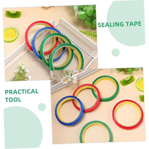 HORIALENCE 24Rollen Beutelverschlussband für Beutelverschließmaschinen Hochtemperaturbeständiges Klebeband und Je für Supermärkte und DIY Anwendungen von HORIALENCE
