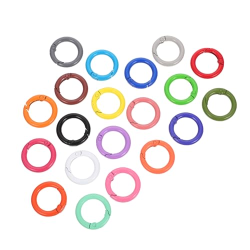 HORIALENCE 24Stücke Runde Federringe Federclips für DIY Taschen und Ketten Korrosionsbeständig und Langlebig Vielseitige Verwendung Schlüsselbund Ringe HORIALENCE 24Stücke Runde Federringe Federclips für DIY Taschen und Ketten Korrosionsbeständig und Langlebig Vielseitige Verwendung Schlüsselbund Ringe von HORIALENCE