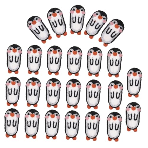 HORIALENCE 25 Stück Cartoon Aufnäher Niedliche Pinguin DIY Stickereien für Kleidung und Taschen zur Dekoration und Reparatur von Stoffen von HORIALENCE